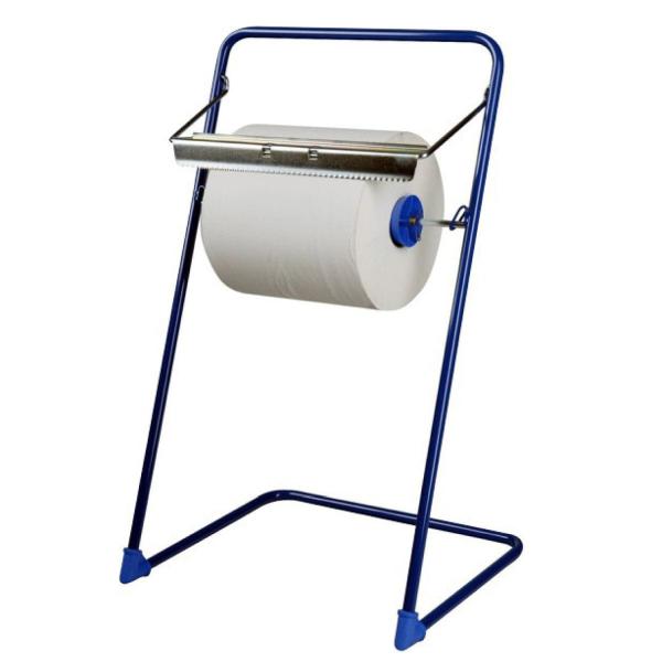Putztuchabroller aus Metall Bodenständer blau [1 St.]
