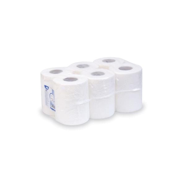 Putztuchrolle (PAP FSC Mix) 2-lagig geprägt weiß Ø13,5cm 50m 220 Blatt [6 St.]