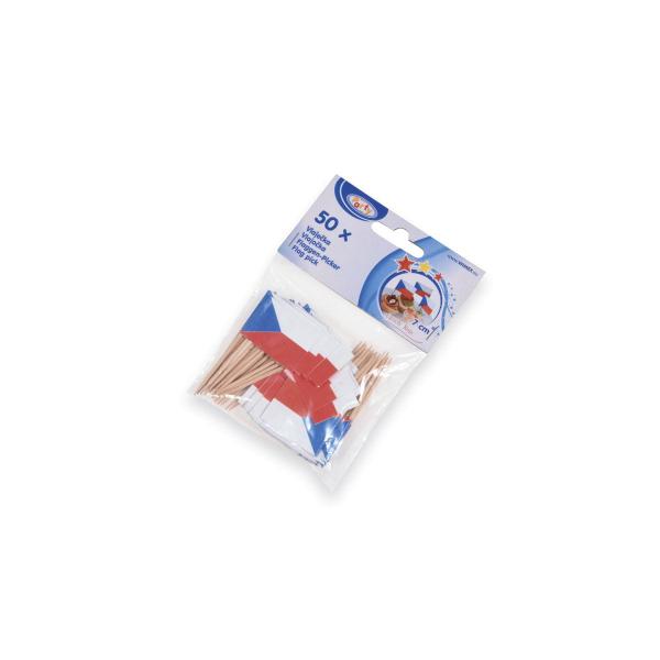 Flaggen-Picker (FSC 100%) CZ 7cm [50 St.]