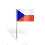 Flaggen-Picker (FSC 100%) CZ 7cm [50 St.]