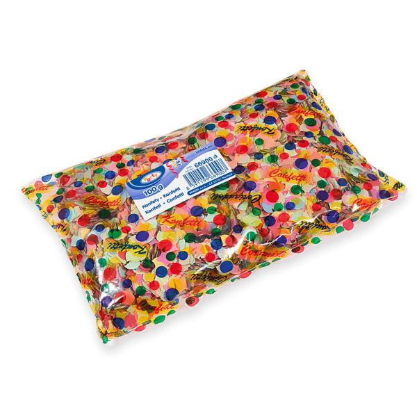 Papierkonfetti bunt gemischt Ø8mm 100g [1 Beutel]