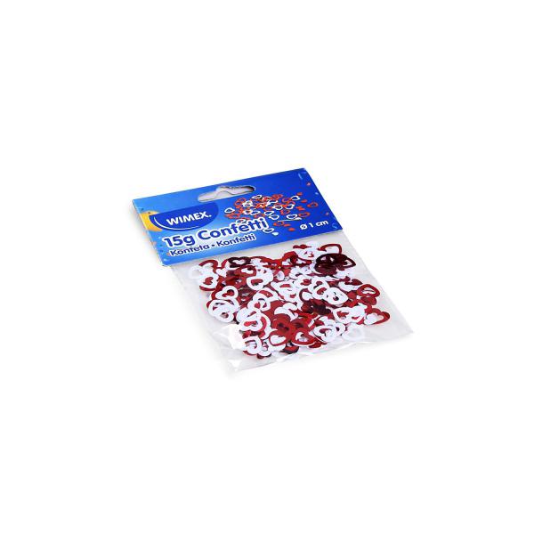 Metallic-Konfetti (PET) Herzen Ø12mm 15g [1 Beutel]