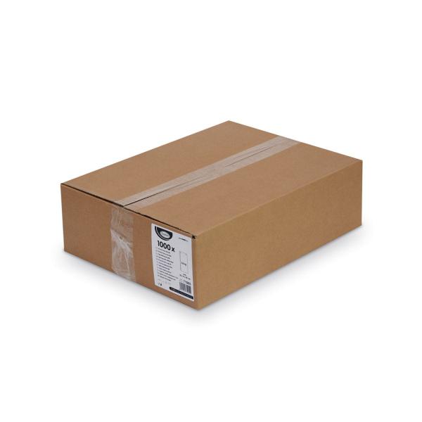 Papierfaltenbeutel weiß 10+5 x 22 cm `0,5kg` [1000 St.]