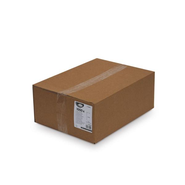Papierfaltenbeutel weiß 14+7 x 29 cm `1,5kg` [1000 St.]