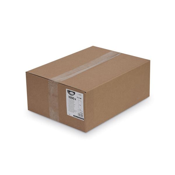 Papierfaltenbeutel weiß 14+7 x 32 cm `2kg` [1000 St.]