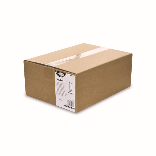 Papierfaltenbeutel weiß 15+7 x 35 cm `2,5kg` [1000 St.]