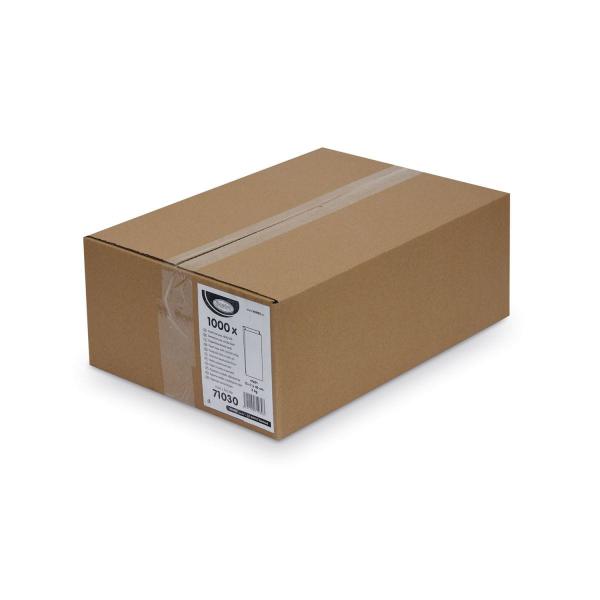 Papierfaltenbeutel weiß 15+7 x 42 cm `3kg` [1000 St.]