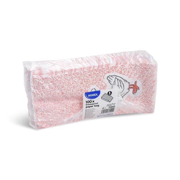 Papierbeutel (PAP/PE) 2-lagig fettdicht für Hähnchen 13+8 x 28 cm `1/1` [100 St.]