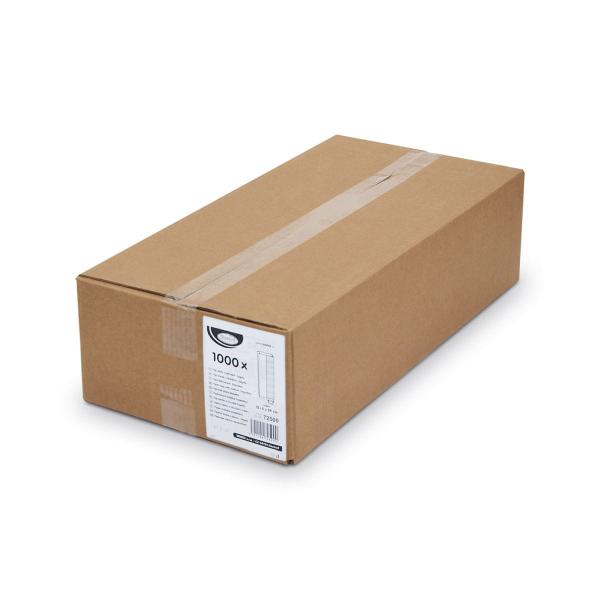 Papier Faltenbeutel mit Fenster 8cm 12+5 x 59 cm `Baguette` [1000 St.]