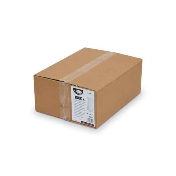 Papier Faltenbeutel mit Fenster 13cm 18+6 x 32 cm [1000 St.]