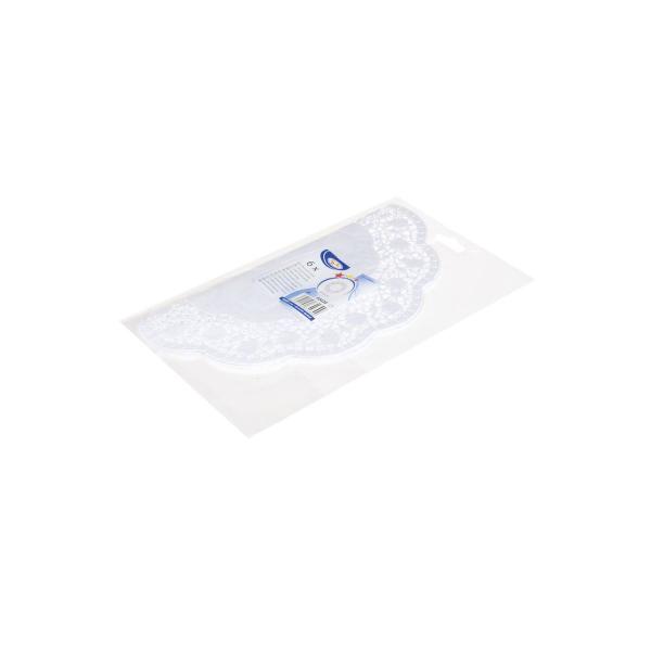Deko-Tortenspitze (PAP) rund weiß Ø30cm [6 St.]