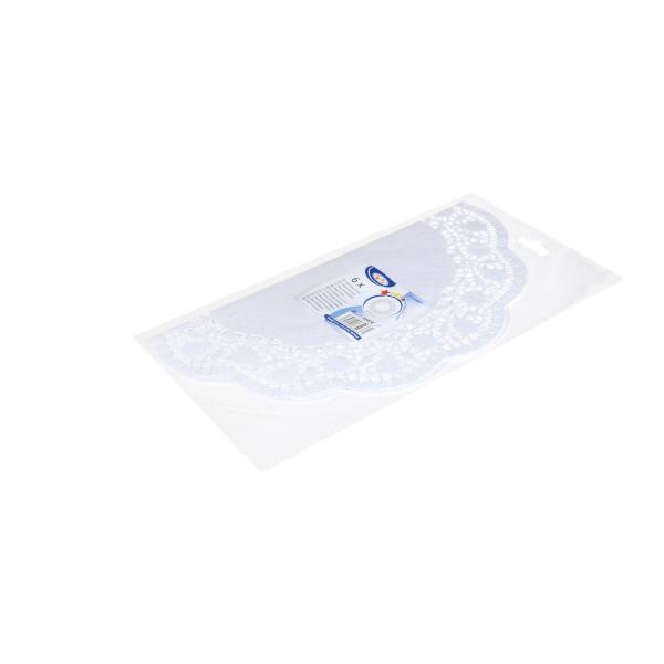 Deko-Tortenspitze (PAP) rund weiß Ø36cm [6 St.]