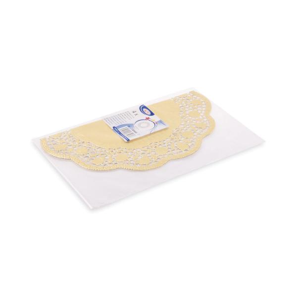 Deko-Tortenspitze (PAP/ALU) rund gold Ø30cm [4 St.]