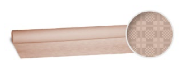 Damasttischtuch (PAP) gerollt apricot 1,2 x 8 m [1 St.]