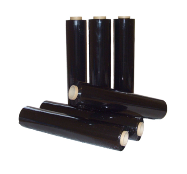 Paletten-Stretchfolie 50 cm, 23 m, schwarz