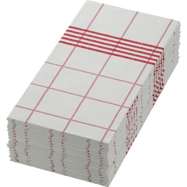 Dunisoft®-Serviette 48 x 48 cm Towel Napkin Red, 360 Stk/Krt (6 x 60 Stk)