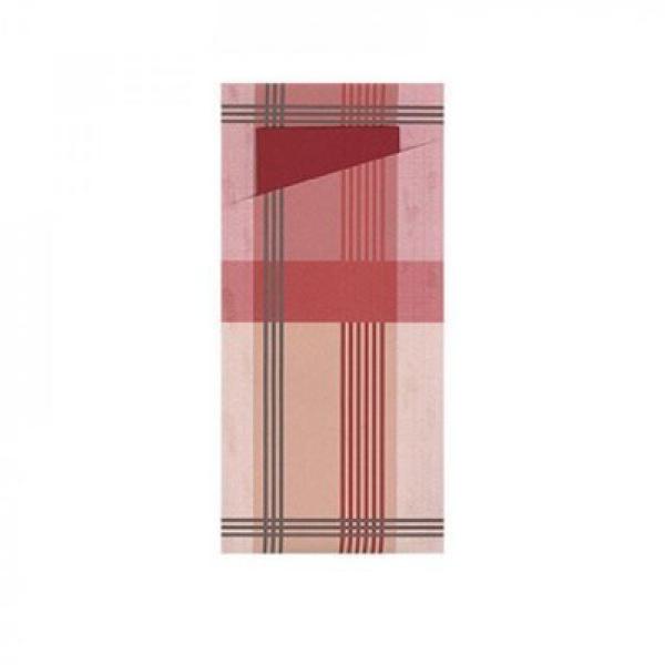 Bestecktaschen Klassik Karo-Linie bordeaux/bordeaux 9x19,7cm 