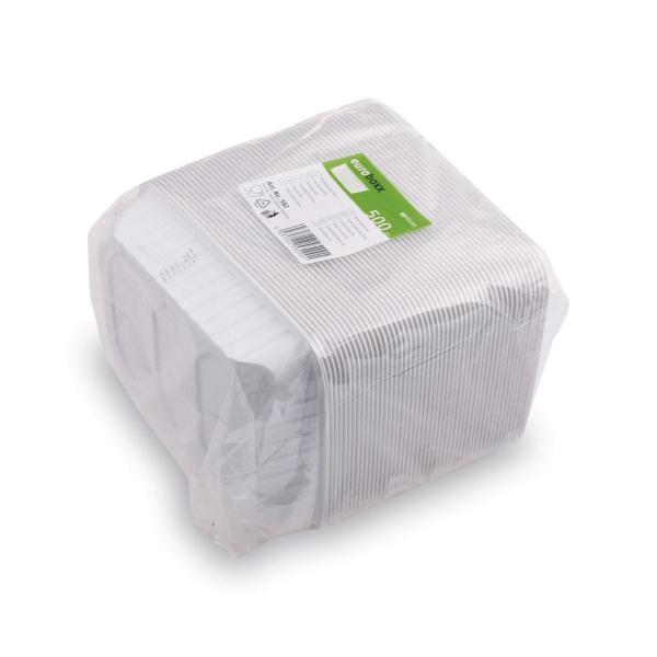 Rechteckschale (PP) weiß 186 x 133 mm 500ml [50 St.]