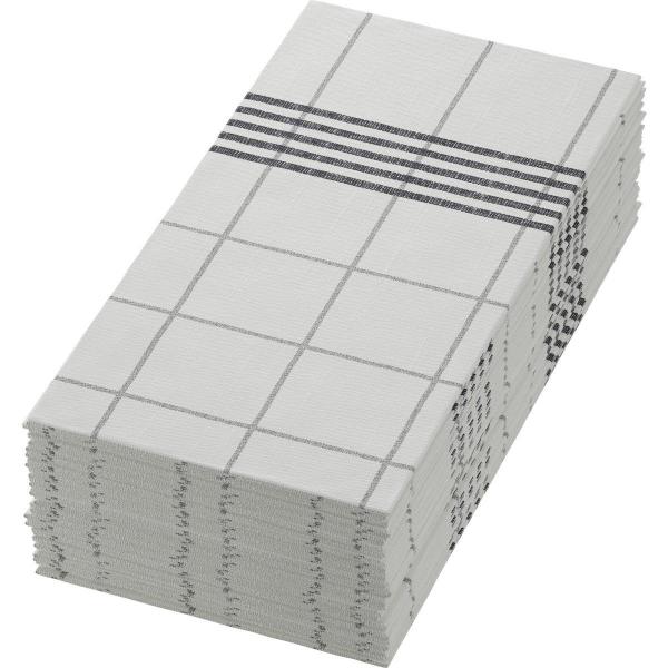 Dunisoft®-Serviette 48 x 48 cm Towel Napkin Dark Grey, 360 Stk/Krt (6 x 60 Stk)