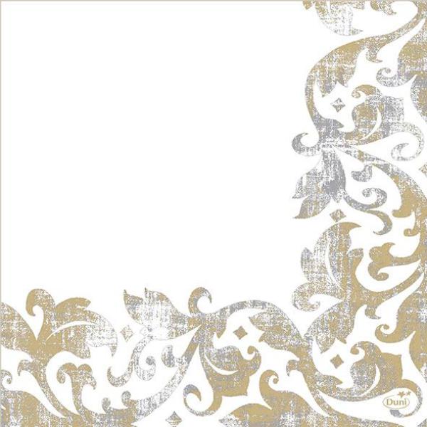 Dunisoft®-Serviette 40 x 40 cm Festiva White, 720 Stk/Krt (12 x 60 Stk)