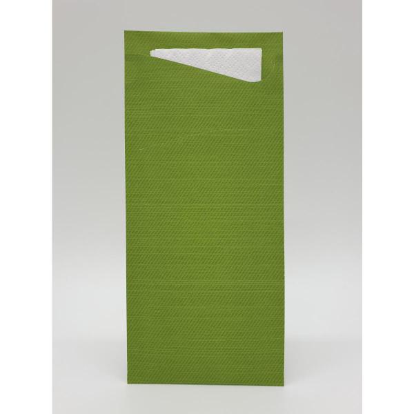 Duni Sacchetto® Tissue 8,5 x 19 cm Leaf Green, 500 Stk/Krt (5 x 100 Stk)