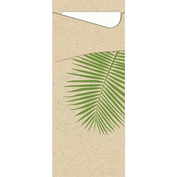 Duni Sacchetto® Tissue 8,5 x 19 cm Leaf, 500 Stk/Krt (5 x 100 Stk)