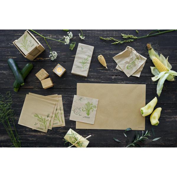 Papier-Tischset 30 x 40 cm eco Brown, 1000 Stk/Krt (4 x 250 Stk)