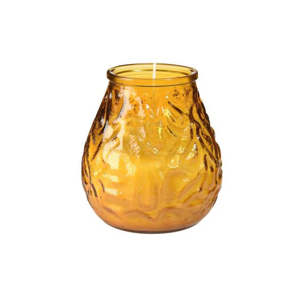 Kerzenglas Venezia 100 x Ø 100 mm 70 Std. Bernstein, 12 Stk/Krt (2 x 6 Stk)