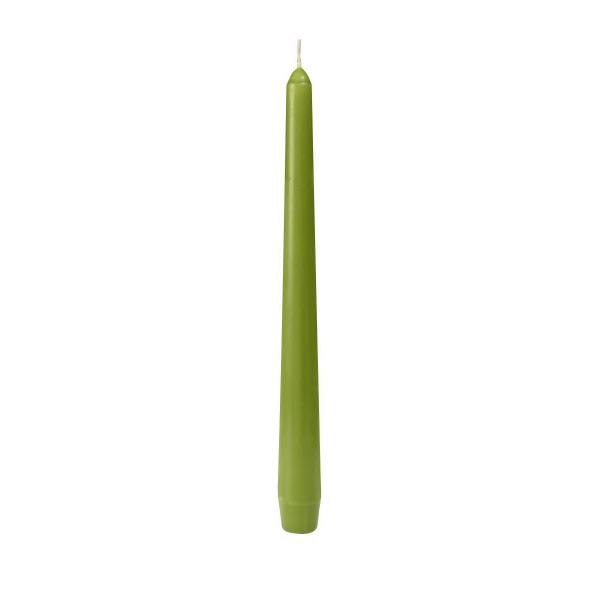 Leuchterkerzen, getaucht 250 x Ø 22 mm 7,5 Std. Leaf Green, 100 Stk/Krt (2 x 50 Stk)