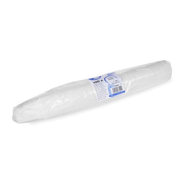 Trinkbecher (PP) weiß Ø57mm 100ml [100 St.]