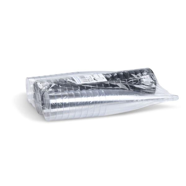 Sektglas (PS) zweiteilig mit schwarzem Fuß Ø60mm 0,1L [20 St.]