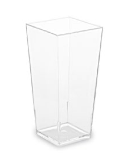 Fingerfood-Becher (PS) eckig glasklar 40 x 40 x 82 mm 85ml [40 St.]