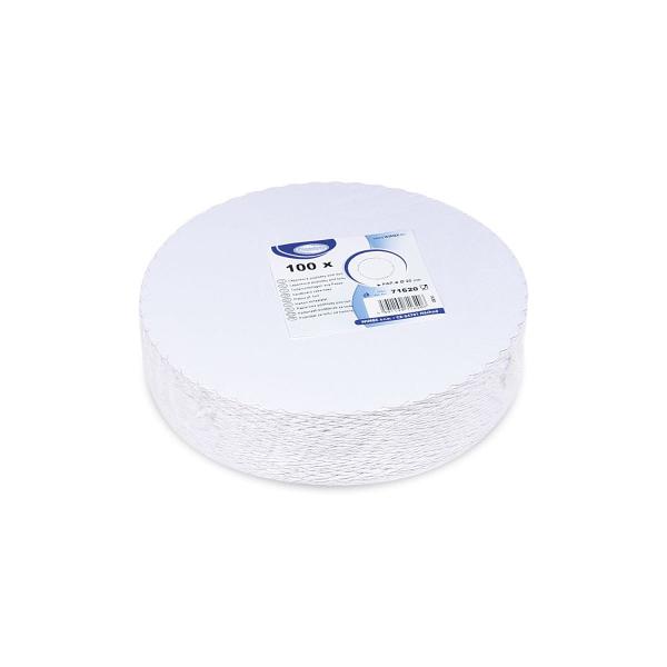 Tortenunterlage aus Pappe (PAP-Recy) weiß Ø20cm [100 St.]