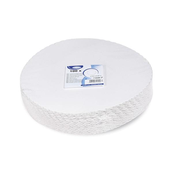 Tortenunterlage aus Pappe (PAP-Recy) weiß Ø28cm [100 St.]