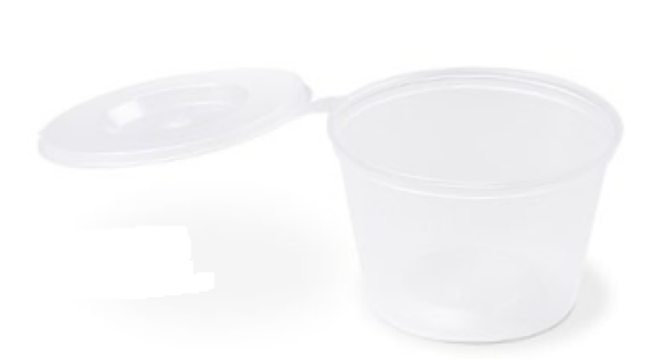 Dressingbecher klar 80 ml (PP) Ø 70 mm, 80 ml 
