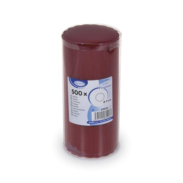 Untersetzer (PAP-Airlaid) PREMIUM bordeaux Ø9cm [500 St.]