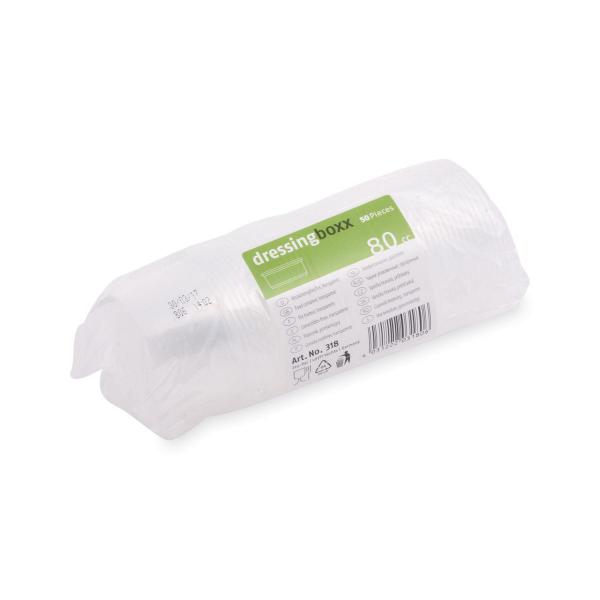 Dressingbecher (PP) Dressingboxx klar Ø70mm 80ml [50 St.]