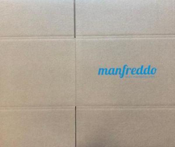 Faltkarton mit stoßenden Boden- und Deckelklappen ""Manfreddo""