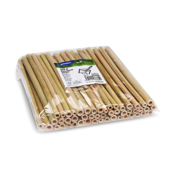 Trinkhalm (aus Bambus FSC 100%) 23cm [50 St.]