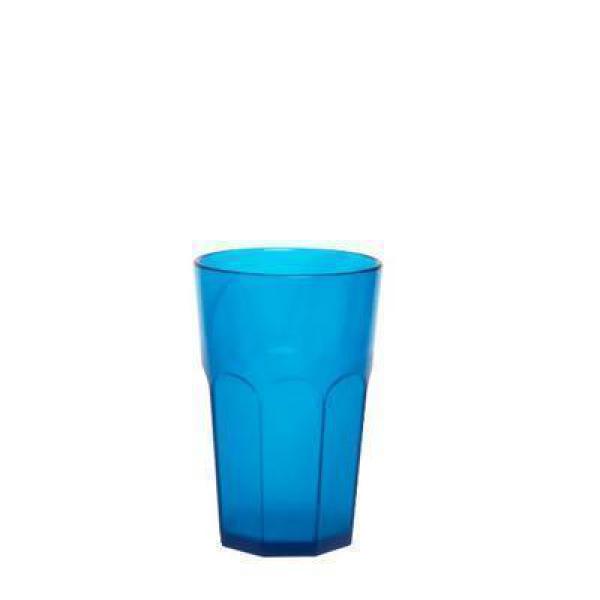 Caipirinha Glas 300 ml SAN teilgefrostet blau