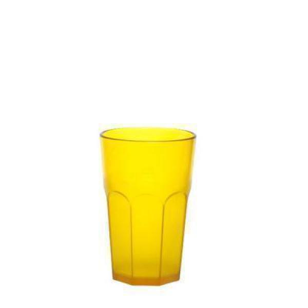 Caipirinha Glas 300 ml SAN teilgefrostet gelb