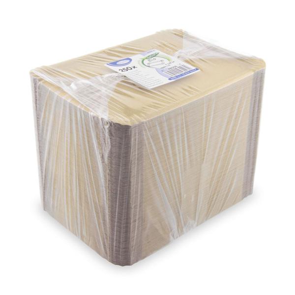 Pappteller (FSC Mix) fettdicht kraft 17 x 23 cm [250 St.]