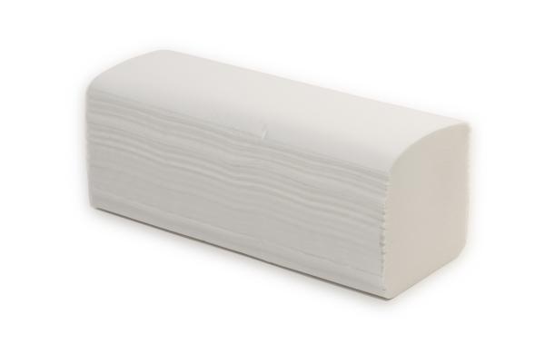 Papierhandtücher 2-lagig, V-Falz, hochweiß