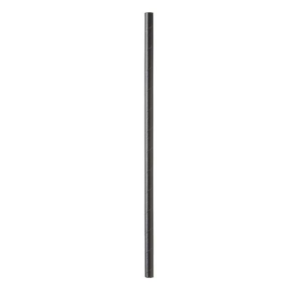 Papier-Trinkhalm 23 cm x Ø 8 mm Schwarz, 3600 Stk/Krt (36 x 100 Stk)