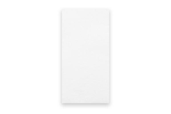 Prägeservietten 32 x 32 cm, 1-lagig, Zellstoff weiß, 1/8-Kopffalz