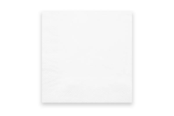 Servietten 32 x 32 cm, 2-lagig, Zellstoff weiß, 1/4-Falz