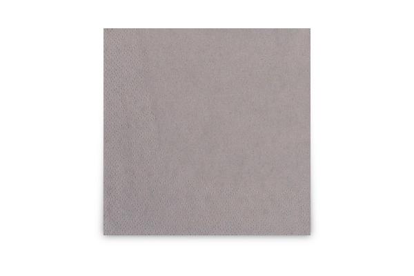 Servietten, 2-lagig, 24 x 24 cm, 1/4-Falz, grau