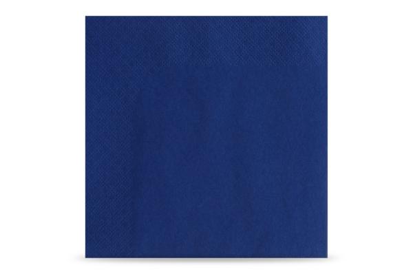 Servietten, 3-lagig, 33 x 33 cm, 1/4-Falz, dunkelblau