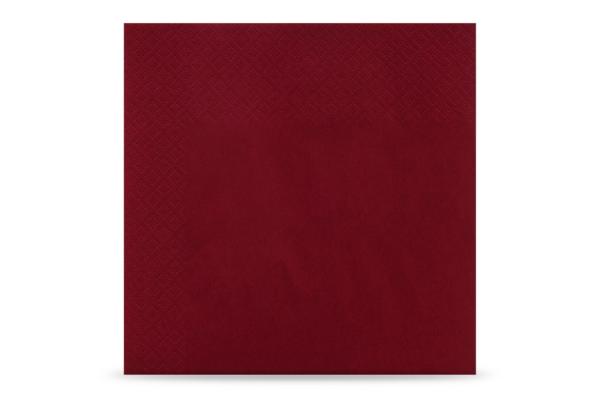 Servietten, 3-lagig, 33 x 33 cm, 1/4-Falz, bordeaux