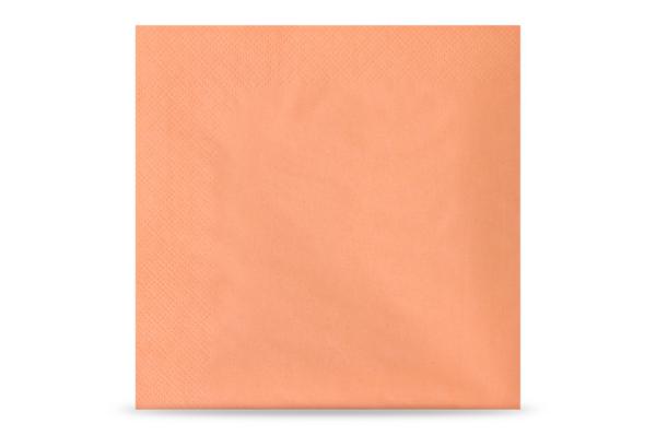 Servietten, 3-lagig, 33 x 33 cm, 1/4-Falz, apricot